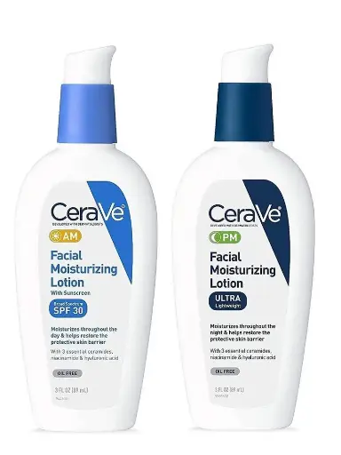Facial moisturizing lotion AM + SPF and Facial moisturizing lotion PM